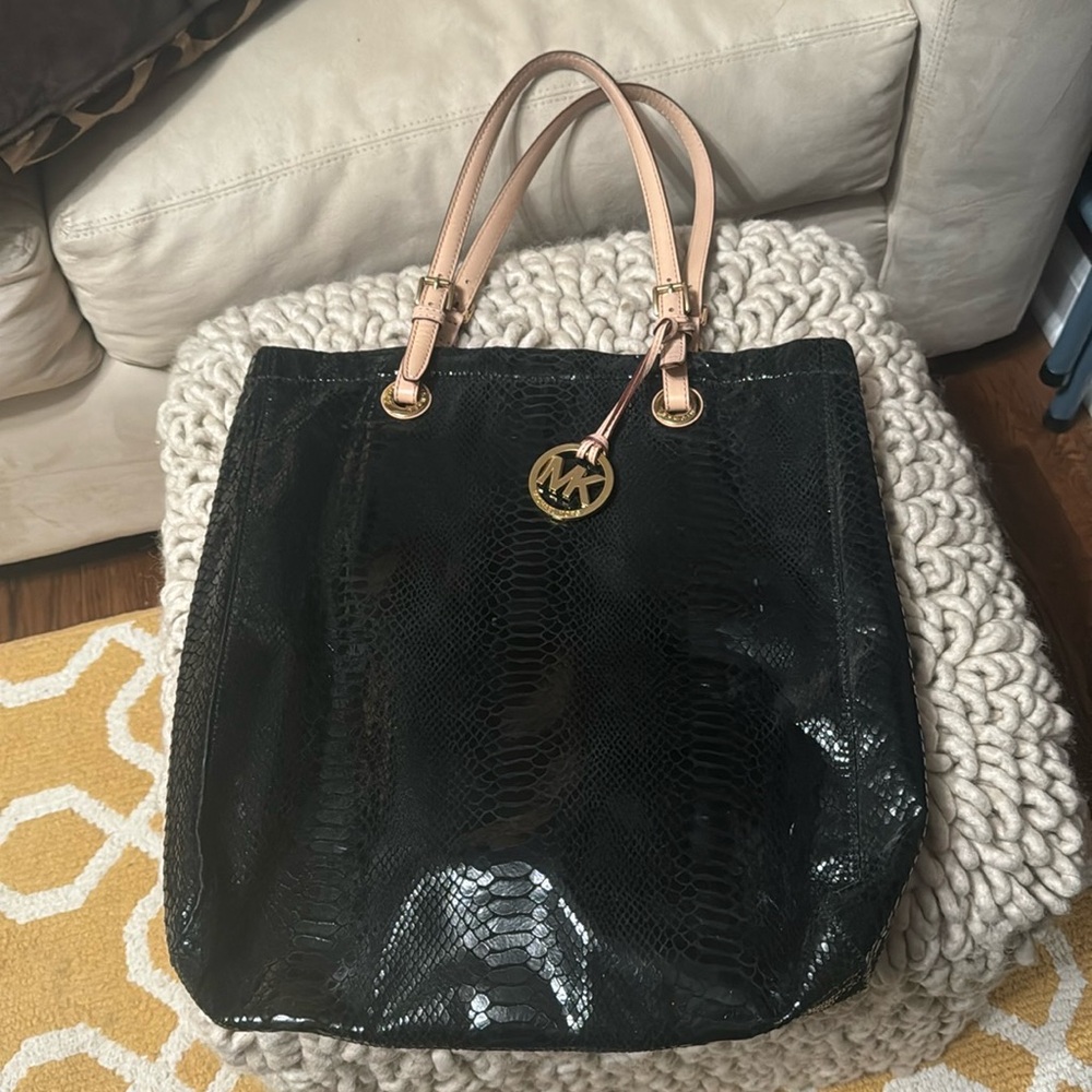 Vintage Michael Kors snakeskin tote